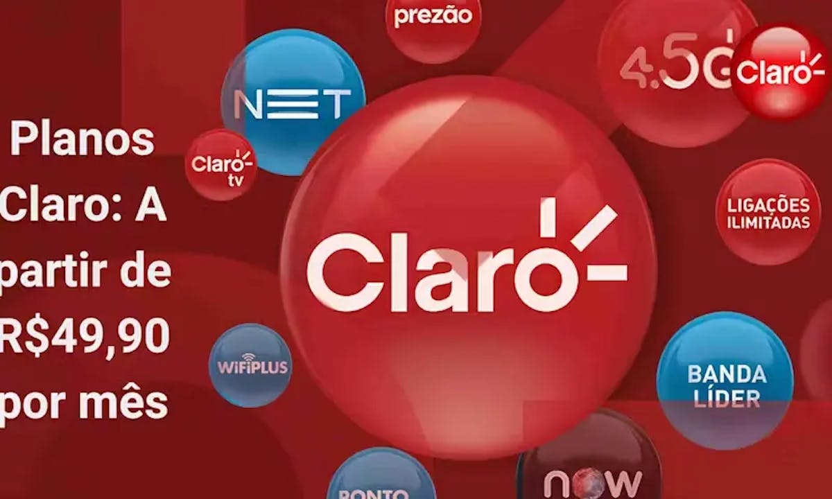 Planos Claro: A partir de R$49,90 por mês